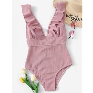 Blush Ruffle Monokini